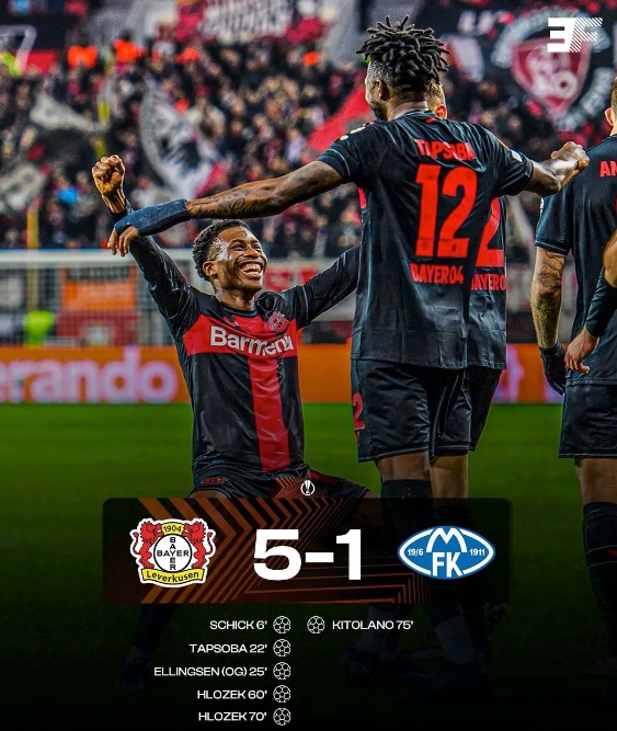 勒沃庫森全勝晉級！歐聯(lián)杯16強門票已拿下